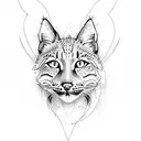transgender lynx tattoo design idea