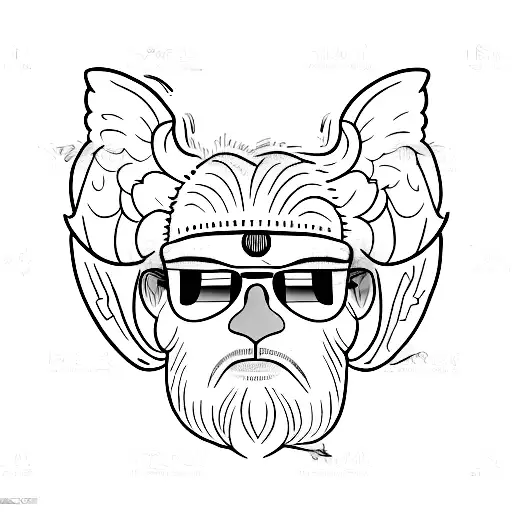 i would like a tatou with rayban aviator in memorize or my grand father. juste the face vue (no branches) tattoo design idea