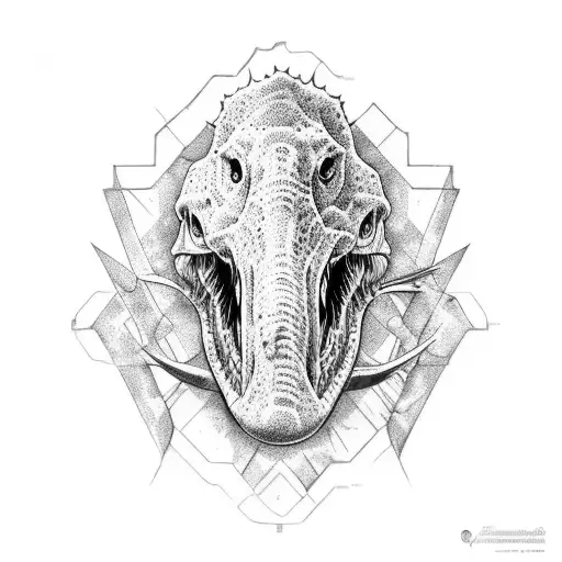dinos et damso  tattoo design idea