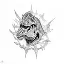 dinos et damso  tattoo design idea