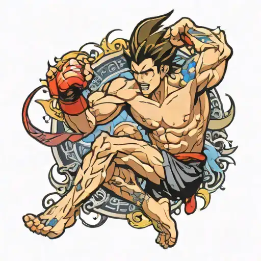 anime mma tattoo tattoo design idea