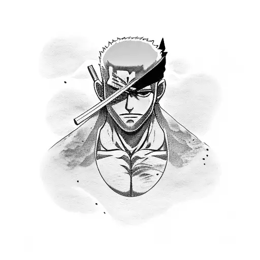roronoa zoro  tattoo design idea