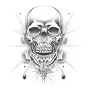 memento mori tattoo design idea