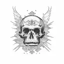 memento mori tattoo design idea