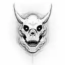 T-Rex skull  tattoo design idea