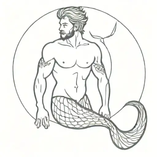 merman gothic tattoo tattoo design idea