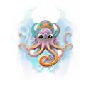 evolution theme sleeve microbes octopus monkey  tattoo design idea