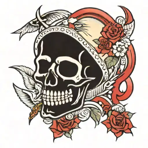holy death tattoo design idea