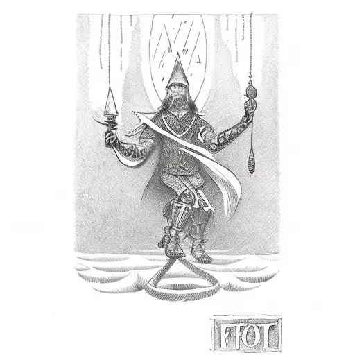 tarot the fool tattoo design idea