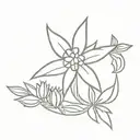 edelweiss ww2 symbolizing strength and pureness  tattoo design idea