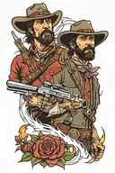 red dead redemption 2   tattoo design idea