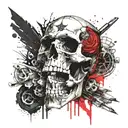 skull tattoo design idea
