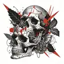 skull tattoo design idea