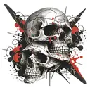 skull tattoo design idea