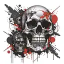 skull tattoo design idea