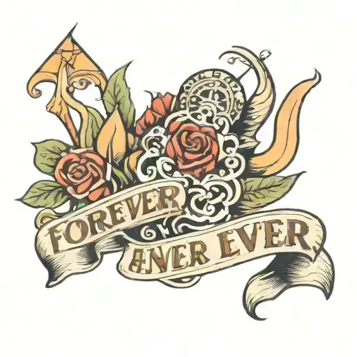 forever and ever amen tattoo design idea
