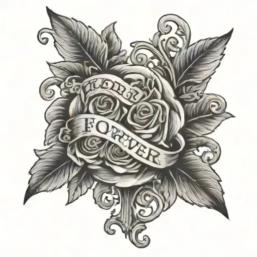 forever and ever amen tattoo design idea