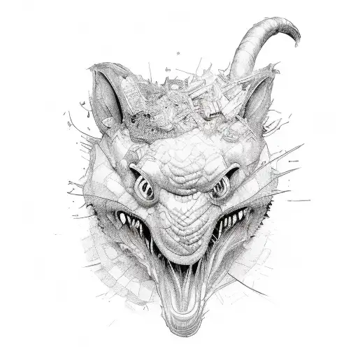 "Garbage man, garbage man, careful near that dream: It could gobble up your garbage truck, then where would you be?" tattoo design idea