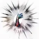 shadow of the world in gods palm tattoo design idea