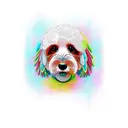 cockapoo tattoo design idea