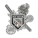 New York rangers   tattoo design idea
