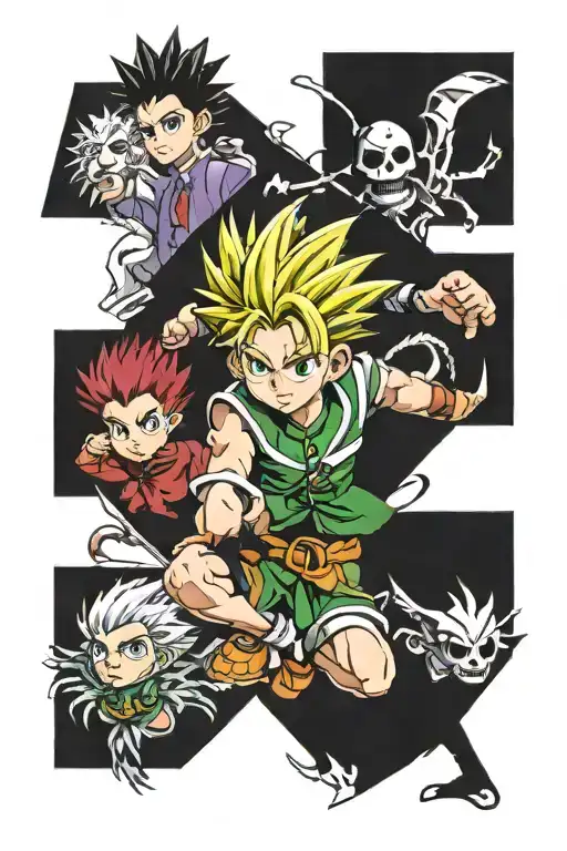 anime hunter x hunter tattoo design idea