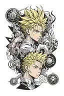 anime hunter x hunter tattoo design idea