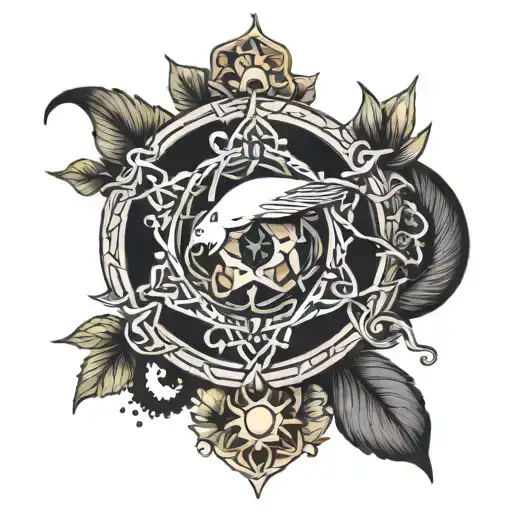 Ophanim tattoo design idea