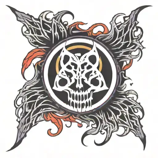 Slipknot Logo: Use the iconic Slipknot "S" logo as the base of your design. Color Change: Change the "S" in the Slipknot tattoo design idea
