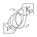 Initials TP and KP overlapping tattoo design idea