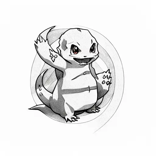 charmander  tattoo design idea
