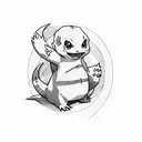 charmander  tattoo design idea
