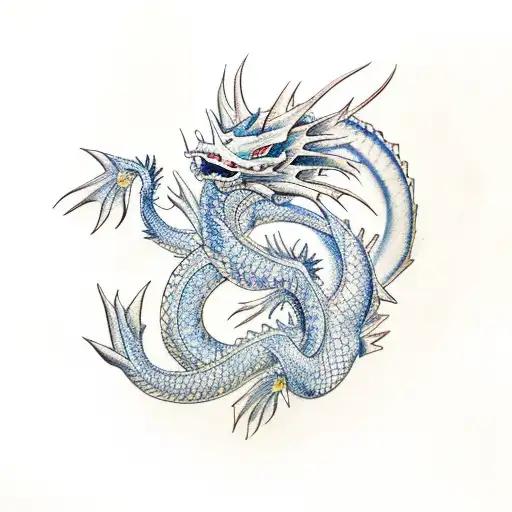 Gyarados dragon tattoo design idea