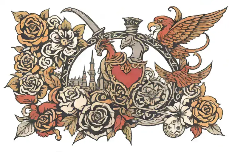 Poland war tattoo design idea