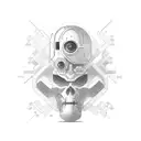 cyber sigilism tattoo small tattoo design idea