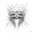 cyber sigilism tattoo small tattoo design idea