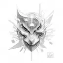 cyber sigilism tattoo small tattoo design idea