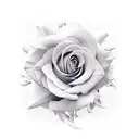 red rose, violet, marigold, aster, daffodil, lily of the valley tattoo design idea