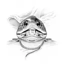 moray eel tattoo design idea