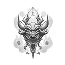 humanoid monster tattoo design idea