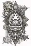 Bill Cypher cast rays tattoo design idea