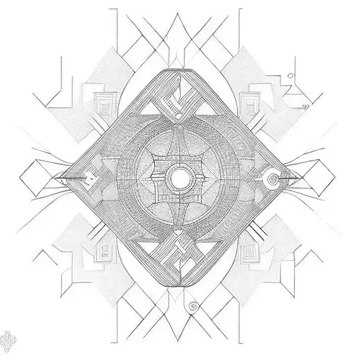 ART DECO ARCHITECTURE tattoo design idea