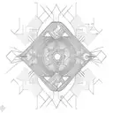 ART DECO ARCHITECTURE tattoo design idea