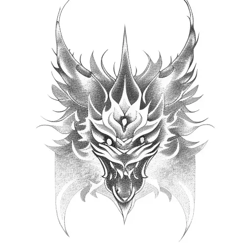 japanese flame tattoo design idea