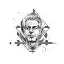 Anthony Bourdain tattoo design idea