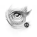  Sasuke's eyes and black flames tattoo design idea