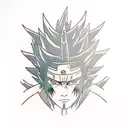  Sasuke's eyes and black flames tattoo design idea