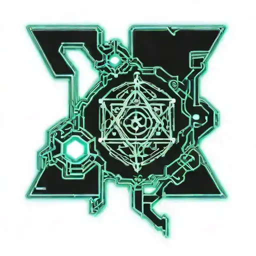 Zodiac sign Libra and Pisces in shape tattoo design idea