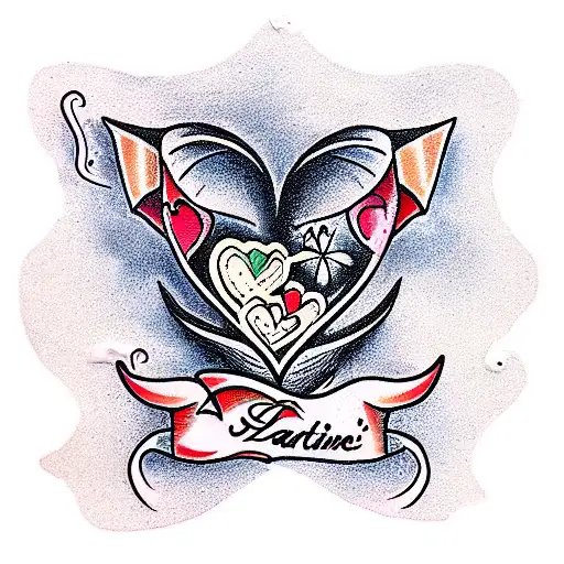 valentine tattoo design idea