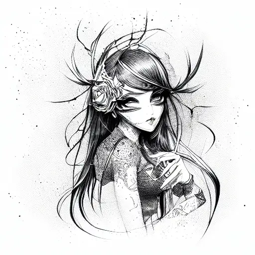 anti valentines tattoo design idea